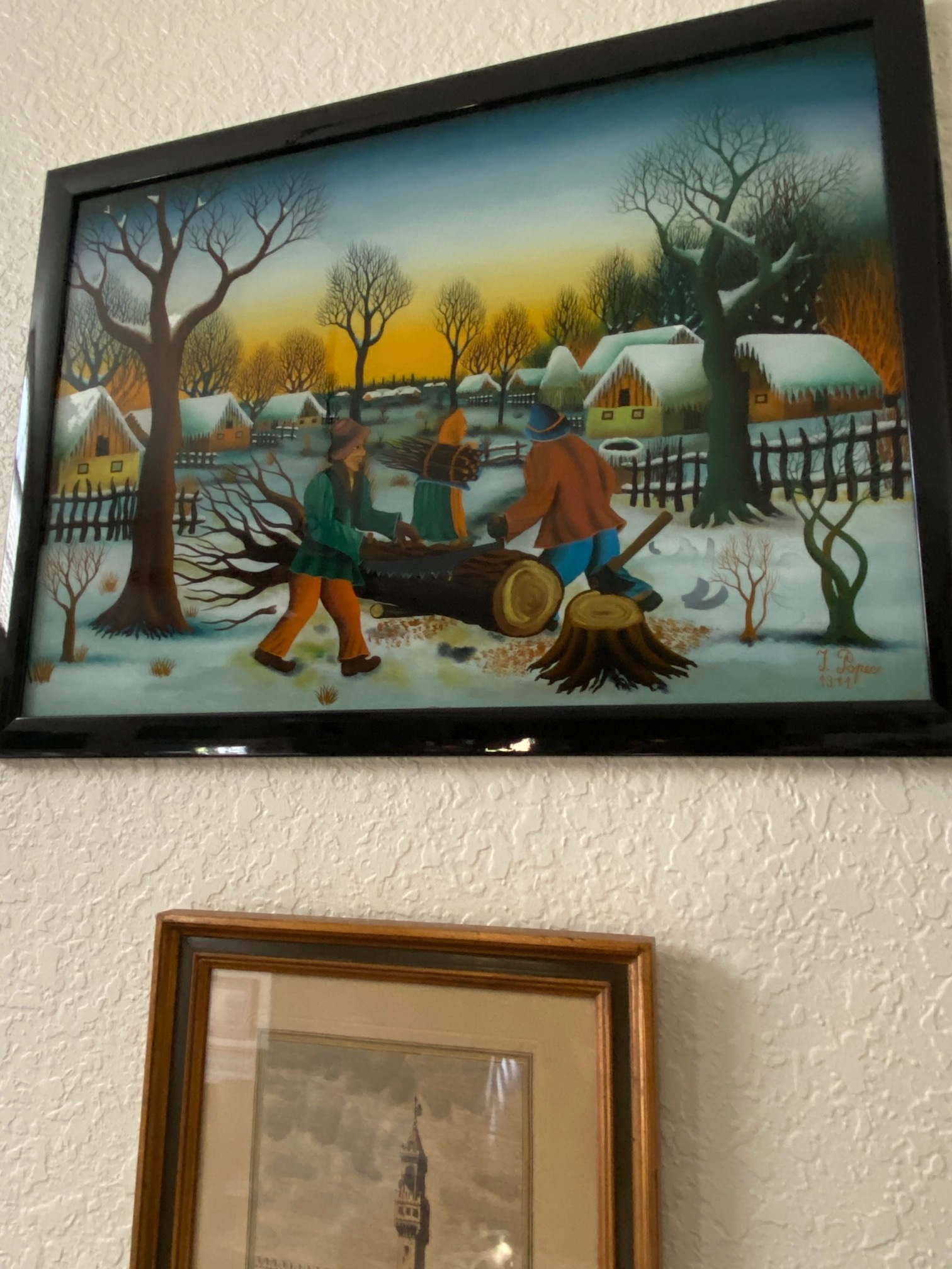 Winter Landscape with Twig Collectors
